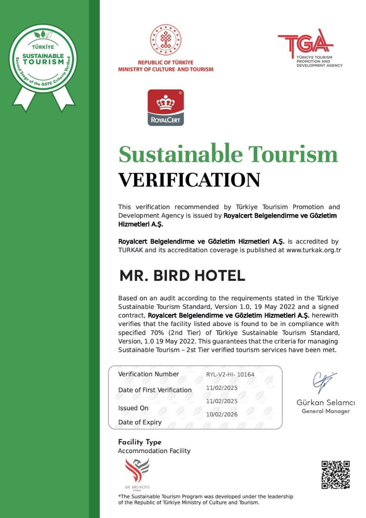 Mr. Bird Hotel Estambul Exterior foto